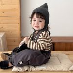 【73-120】トップスorパンツ 男の子 ボーダー柄 ゆったり 韓国風 - 画像 (5)