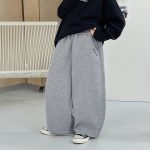 【90-160】パンツ 男の子 無地 刺繍 カジュアル - 画像 (3)