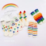【GOODS】ソックス 5足セット レインボー 韓国風 - 画像 (3)