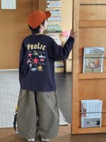 【90-160】Tシャツ プリント 長袖 カジュアル 合わせやすい 男の子 - 画像 (6)
