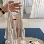 【80-130】ワンピース 女の子 キャミソール ドット柄 - 画像 (7)