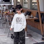【90-160】トレーナー ラウンドネック 長袖 プリント 男の子 - 画像 (7)