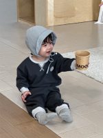 【73-110】二点セット パーカー+ズボン 韓国風 男の子 - 画像 (5)