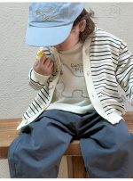 【73-100】ベストorアウターorパンツ 男の子 カジュアル ボーダー柄 - 画像 (14)