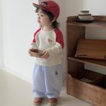 【73-120】トップスorパンツ 男の子 ラグラン ストライプ お出かけに - 画像 (4)