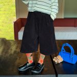 【100-170】パンツ 女の子 コーデュロイ レトロ ゆるさ - 画像 (8)