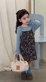 【80-140】キャミワンピースorインナー 女の子 おしゃれ デイリー使い 花柄 - 画像 (7)