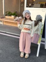 【90-170】長袖Tシャツ 女の子 プリント ゆったり 合わせやすい - 画像 (3)