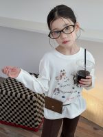 【100-170】長袖Tシャツ 女の子 プリント カートゥーン - 画像 (4)