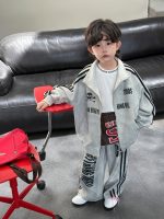 【100-150】二点セット プリント アルファベット カジュアル ゆったり 男の子 - 画像 (3)