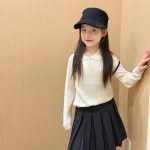 【100-170】セーター 女の子 透かし ハート シンプル - 画像 (7)