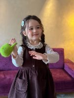 【90-140】ワンピース インナー 女の子 コーデュロイ ガーリー - 画像 (12)