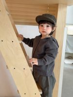 【73-110】アウター Tシャツ ズボン フード付き ニット プリント 男の子 - 画像 (5)