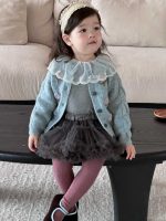 【73-110】ニットアウター トップス スカート 長袖 女の子 - 画像 (6)