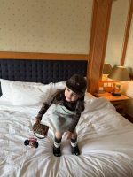 【80-130】ジャンパースカートorインナー 女の子 おしゃれ レイヤード ヒョウ柄 - 画像 (3)