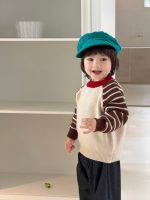 【73-110】セーター ズボン 切り替え ストライブ デニム 男の子 - 画像 (7)