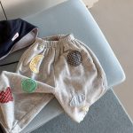 【80-130】パンツ 女の子 アップリケ トレンド - 画像 (7)
