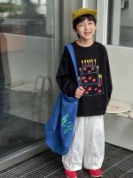 【90-160】長袖Tシャツ 男の子 プリント ケーキ - 画像 (4)