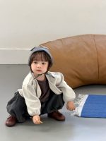 【73-110】アウター ポケット付き 長袖 ゆったり 合わせやすい 男の子 - 画像 (8)
