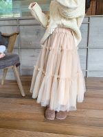 【90-160】スカート 女の子 ふんわり ガーリー チュール ミモレ丈 - 画像 (11)