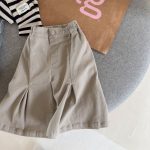 【80-130】パンツ 女の子 ベルボトム 無地 シンプル - 画像 (7)