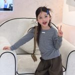 【100-170】Tシャツ 女の子 柔らかい 無地 合わせやすい - 画像 (11)