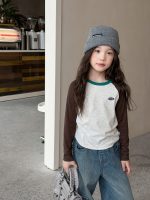 【100-170】長袖Tシャツ 女の子 ストレッチで快適 韓国風 - 画像 (6)