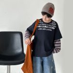 【90-160】Tシャツ 切り替え フェイク 長袖 プリント カジュアル 男の子 - 画像 (7)