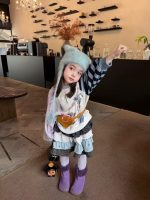 【80-140】トレーナー 女の子 おしゃれ カートゥーン 切り替え - 画像 (4)