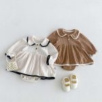 【66-90】ロンパース ベビー 可愛い 無地 キュート - 画像 (2)