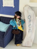 【80-130】カーディガンorＴシャツorパンツ 女の子 おしゃれ 韓国風 レイヤード