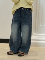 【100-170】パンツ 女の子 デニム カジュアル レトロ - 画像 (6)