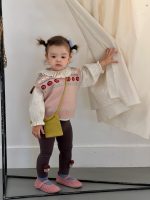 【73-110】ベスト トップス レギンス フリル 長袖 カワイイ 女の子 - 画像 (3)