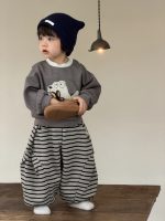 【73-110】パーカー 韓国風 ラウンドネック 長袖 男の子 - 画像 (6)