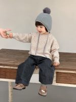 【73-110】セーター 無地 ラウンドネック 長袖 合わせやすい 男の子 - 画像 (4)