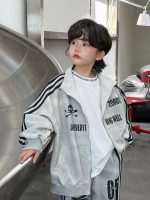 【100-150】二点セット プリント アルファベット カジュアル ゆったり 男の子 - 画像 (4)