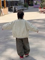 【90-160】ジャケットorトレーナーorパンツ 男の子 韓国風 レトロ カジュアル - 画像 (7)
