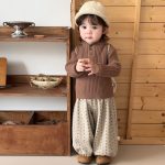 【73-120】トップスorパンツ 男の子 フード付き 花柄 - 画像 (3)
