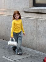 【90-150】長袖Tシャツ 女の子 アメリカン風 アルファベット - 画像 (7)