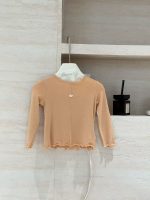 【100-160】長袖インナー 女の子 無地 フリル - 画像 (11)