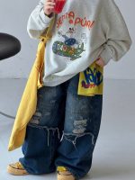 【100-150】パーカー プリント ラウンドネック 長袖 男の子 - 画像 (8)