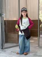 【100-170】パンツ 女の子 ヴィンテージ加工 履きやすい ファッション - 画像 (5)