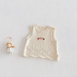 【73-120】トップスorパンツ ベビー どうぶつ刺繍 ニット - 画像 (8)