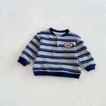 【80-130】長袖Tシャツ 男の子 ボーダー ワッペン - 画像 (9)