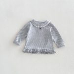 【80-130】長袖トップス 女の子 丸襟 フリル かわいい - 画像 (7)