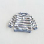 【80-130】長袖Tシャツ 男の子 ボーダー ワッペン - 画像 (8)