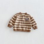 【80-130】長袖Tシャツ 男の子 ボーダー ワッペン - 画像 (10)