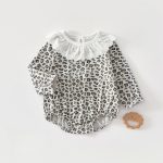 【66-90】ロンパース ベビー 小花柄 フリル襟 - 画像 (7)