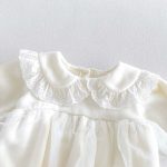 【66-90】ロンパース&帽子 ベビー 暖かい レース - 画像 (8)