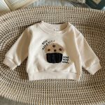 【66-100】セットアップ ベビー 刺繍 ボーダー トレーナー レギンス - 画像 (13)
